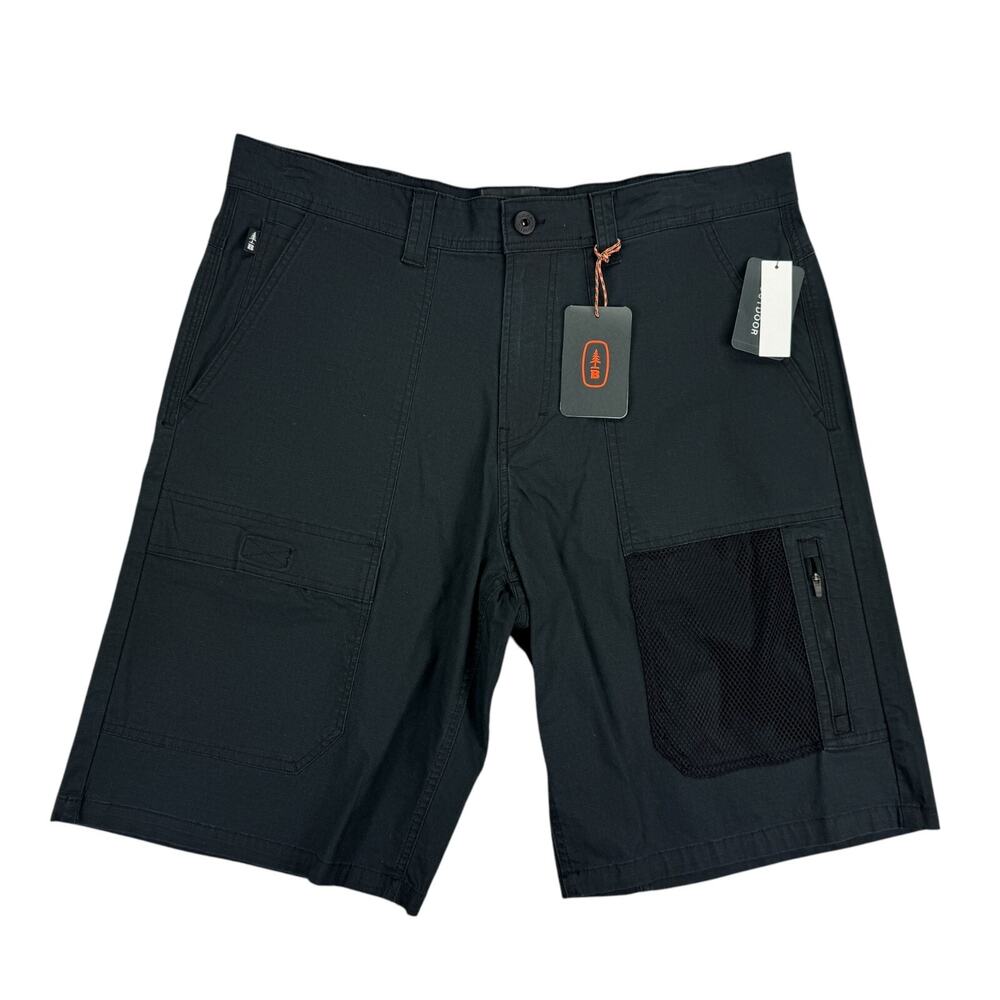 Bass Outdoor Mens Explorer Cargo 11" Shorts Black 36